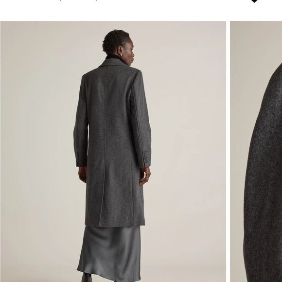 QUINCE Italian Wool Double Breasted Coat NWOT - Picture 3 of 7